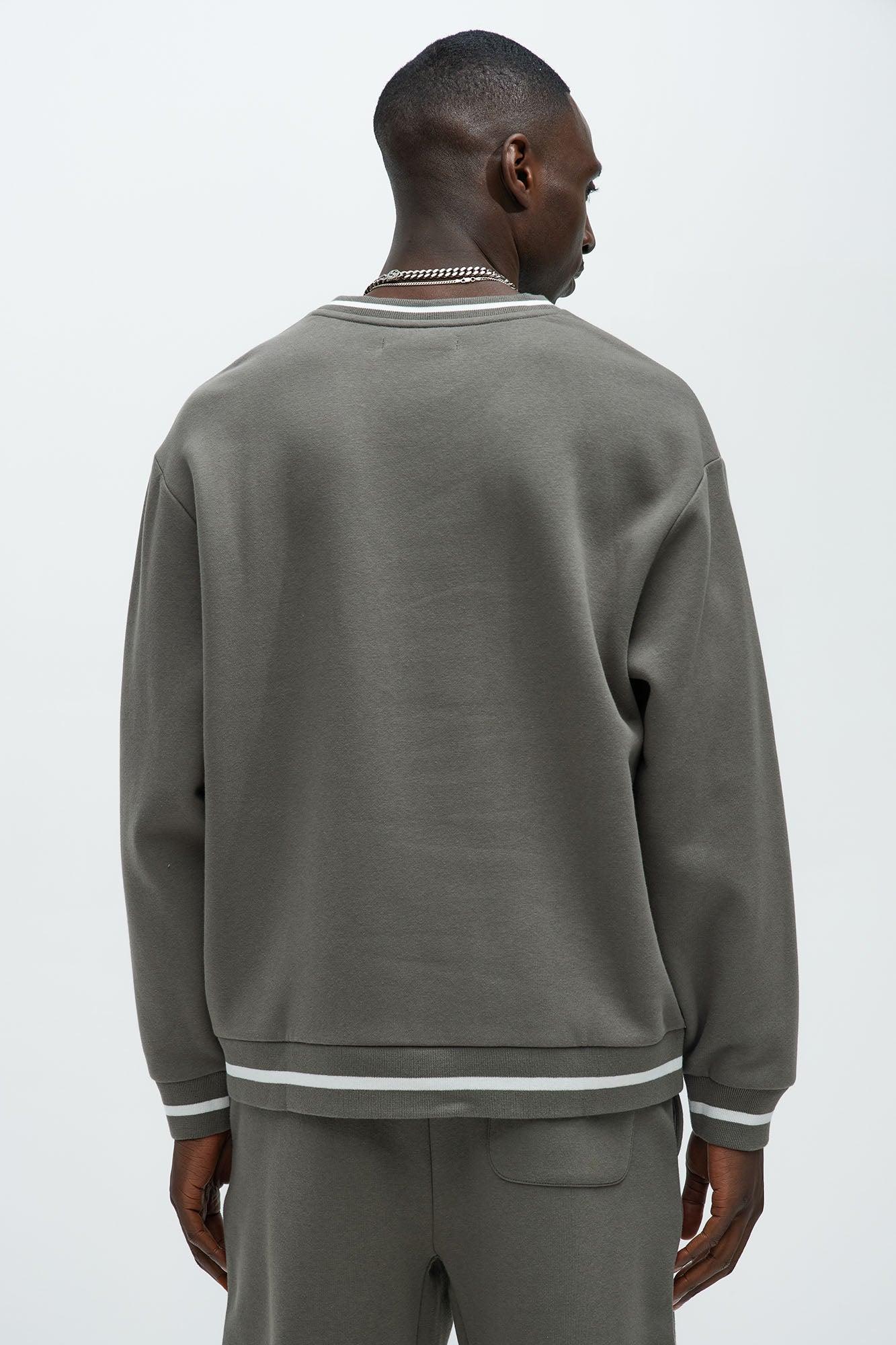 Tyson See The Signs V-Neck Sweatshirt - Grey Product Image