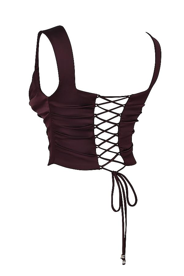 Una  rich brown corset - sale Product Image