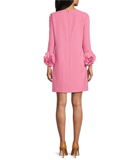 Preston & York Valentine Long Sleeve Ruffle Crepe Dress Product Image