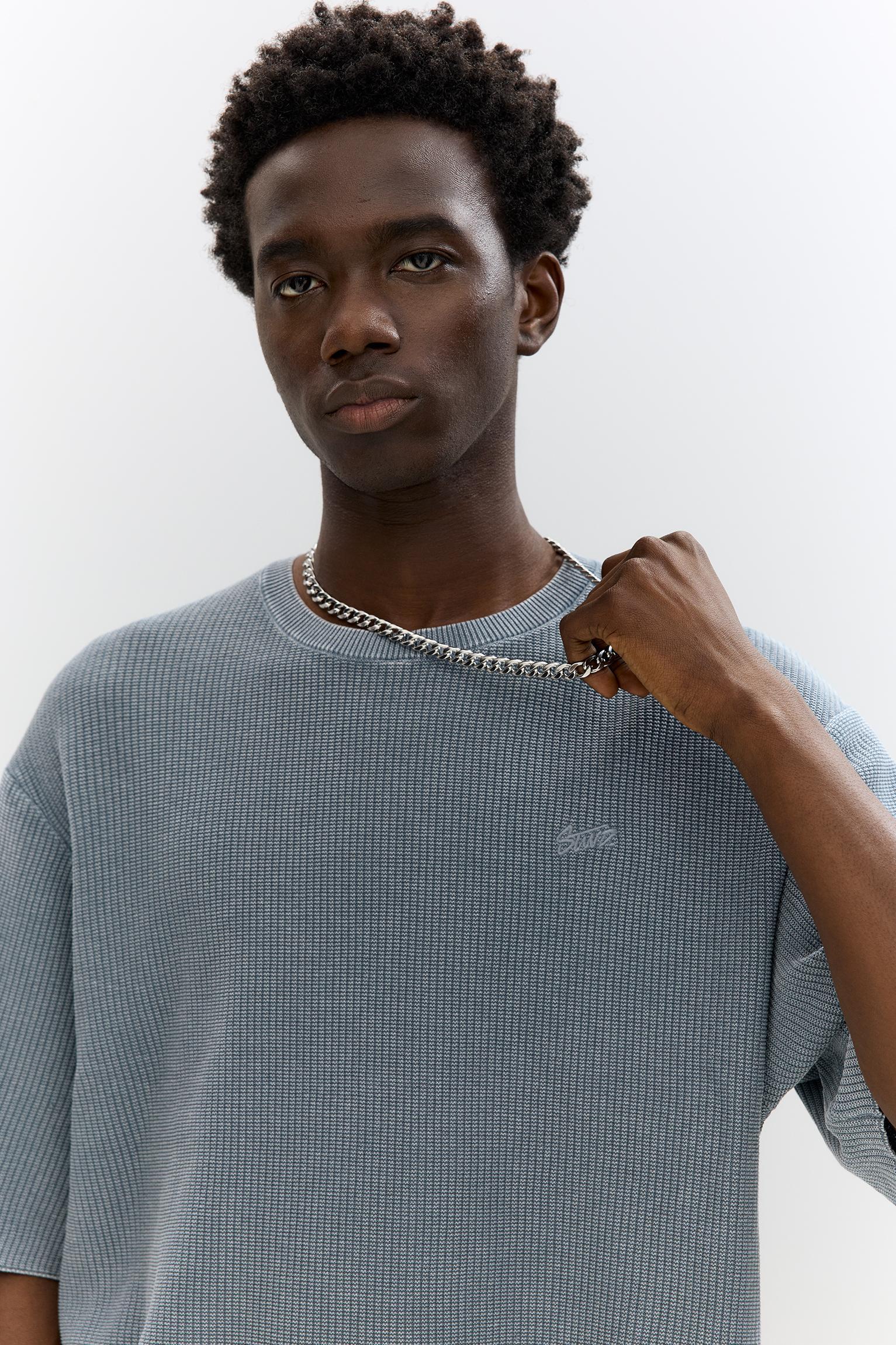 Waffle-knit STWD T-shirt Product Image