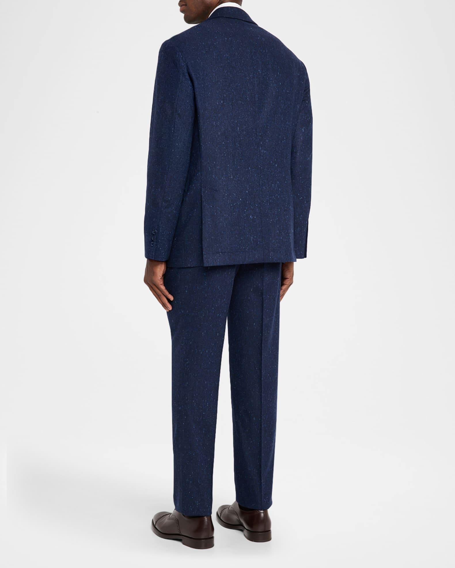 Men's Wool and Cashmere Flecked Two-Piece Suit Product Image