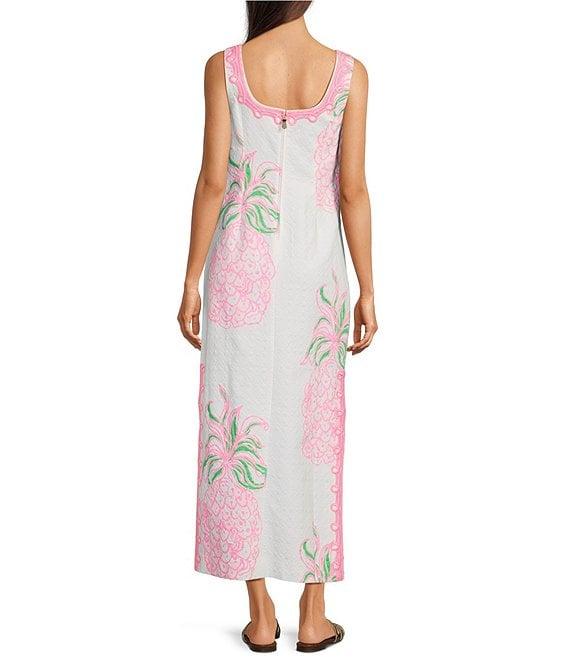 Lilly Pulitzer Marleigh Stretch Butterfly Jacquard Crew Neck Sleeveless Shift Dress Product Image