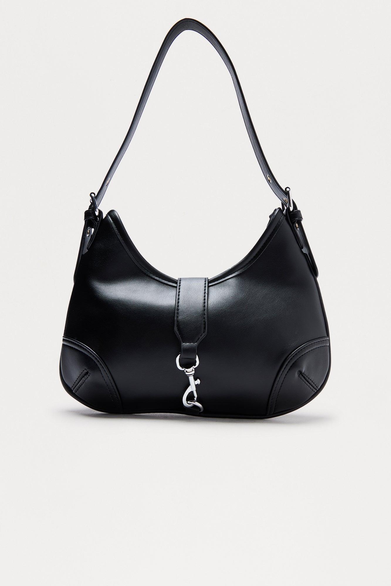 Feeling Flattered Faux Leather Shoulder Handbag - Black Female Product Image