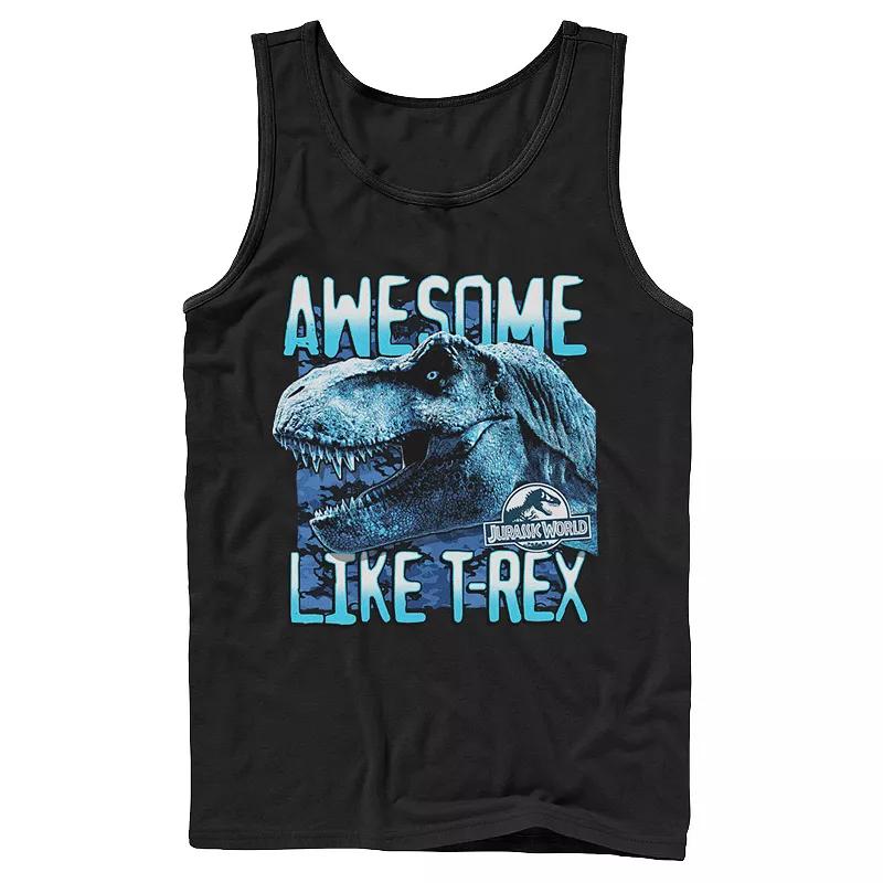 Men's Jurassic World Two Awesme Lke T-Rex Tank Top,  Product Image
