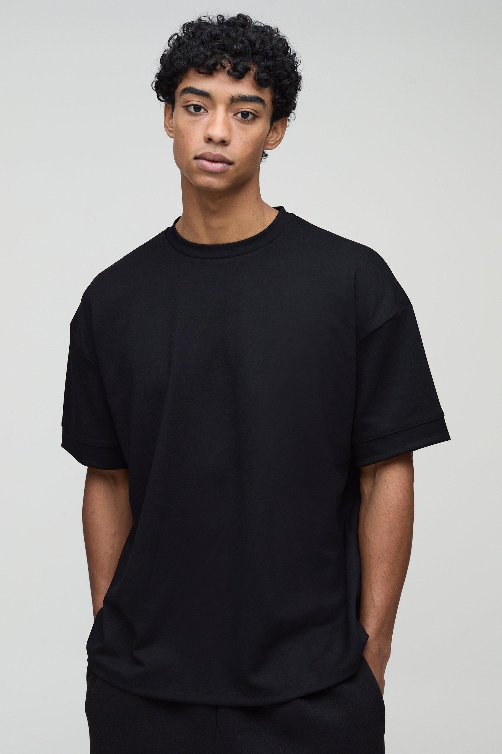 Oversized Peached T-Shirt | boohooMAN USA Product Image