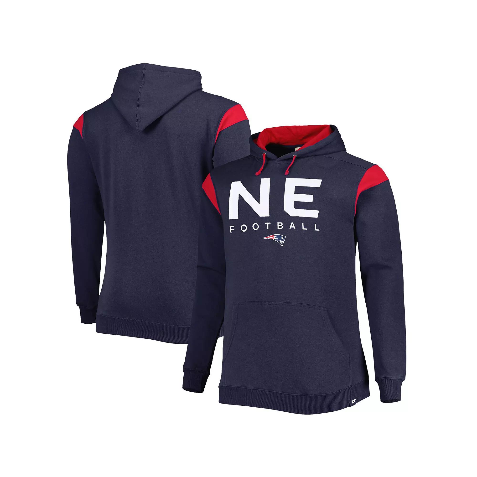 Men's Fanatics Branded Navy New England Patriots Big & Tall Call the Shots Pullover Hoodie,  Product Image