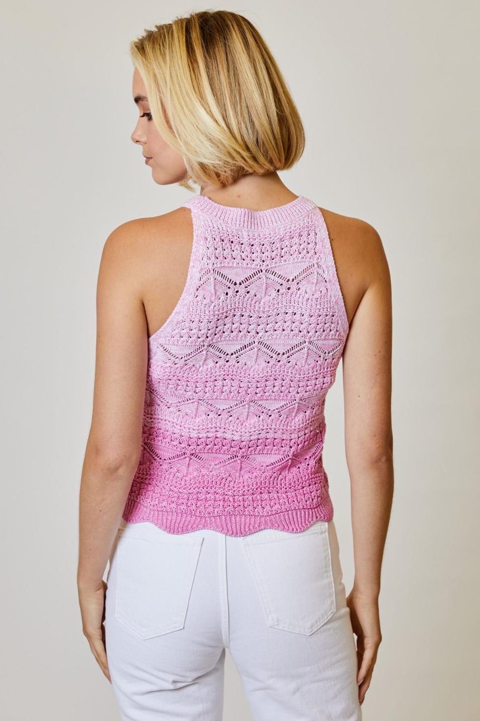 Ombre Sweater Halter Top Product Image