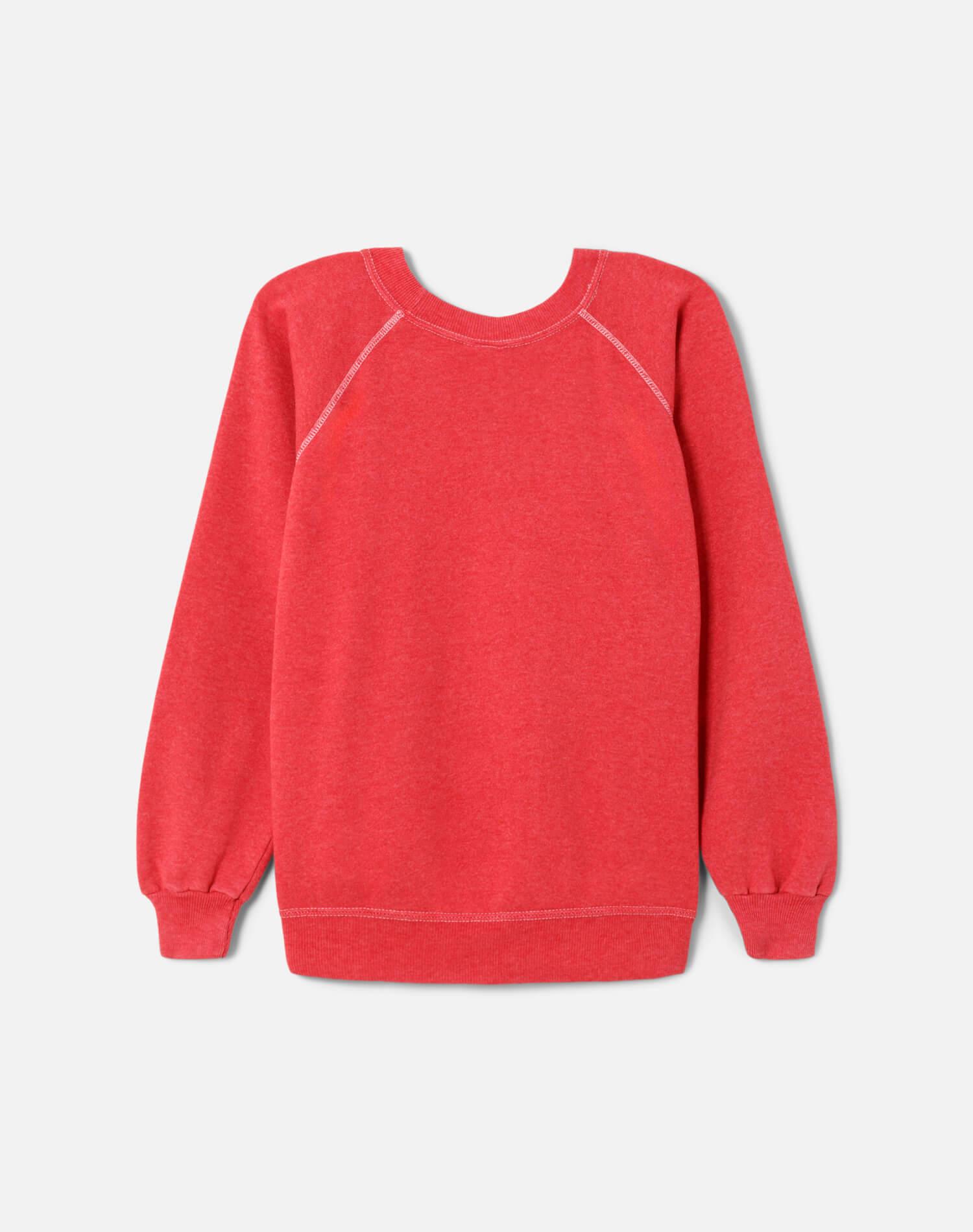 Upcycled "Little Devil" Sweatshirt in Heathered Red - 11229771 Female Product Image