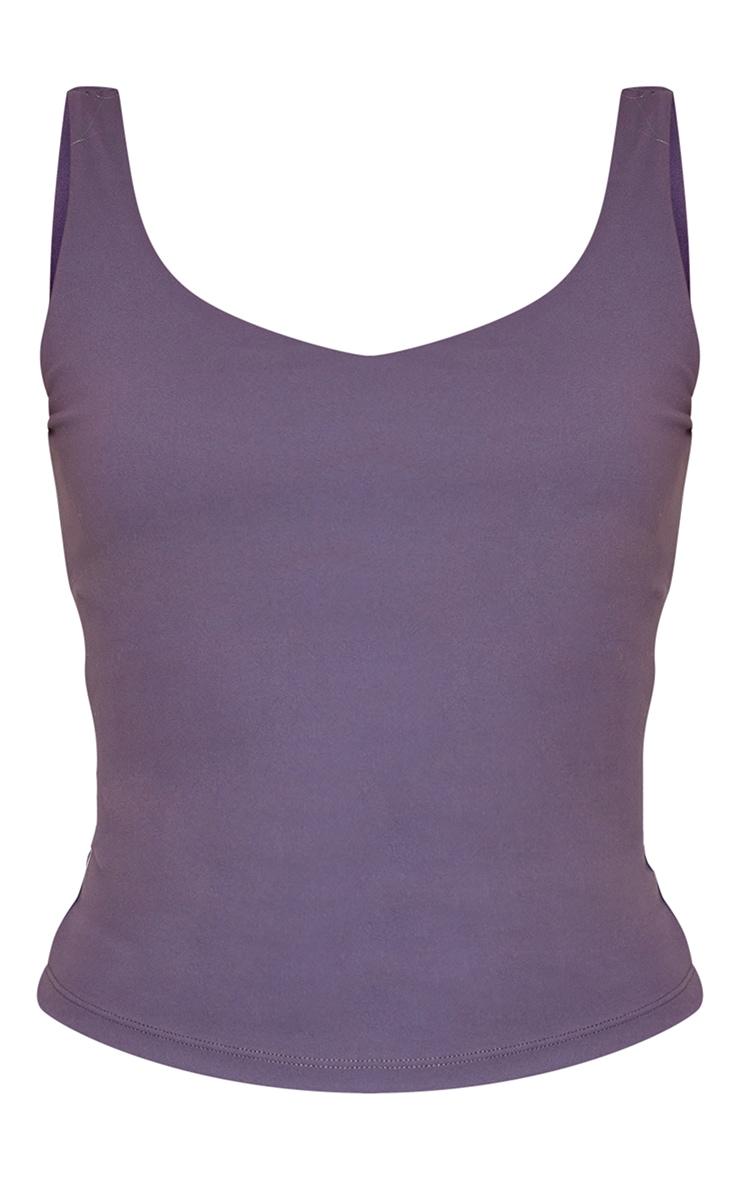 Charcoal Ultimate Sculpt Longline Padded Sports Vest Product Image