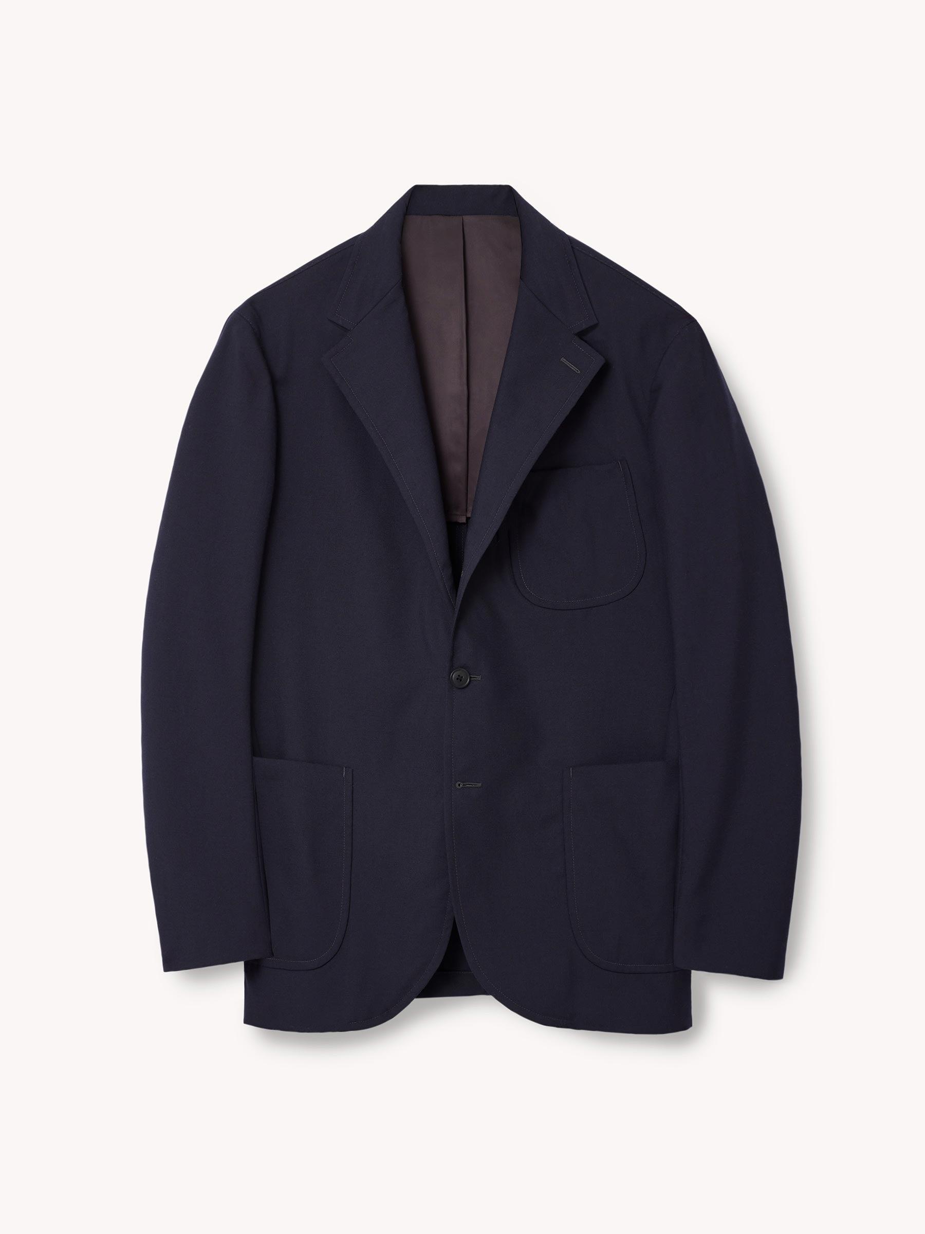 Navy Italian Three-Season Wool Graduate Blazer Product Image