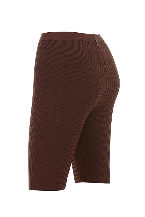 Verona  chocolate bandage cycle shorts Product Image