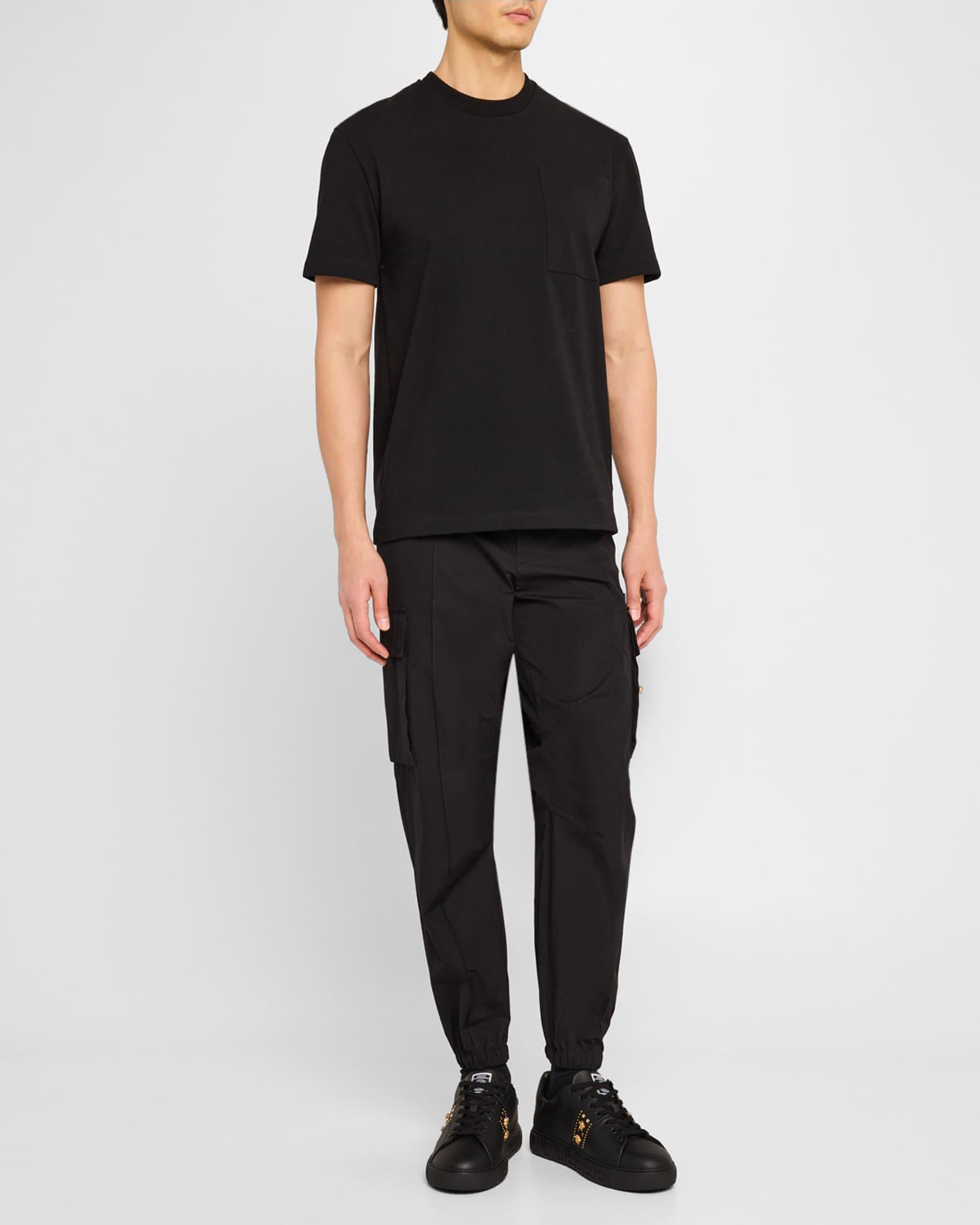 Men's La Greca Leather Low-Top Sneakers Product Image