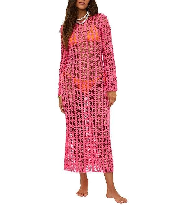 Beach Riot Ariana Crochet Maxi Swim Cover-Up Dress Product Image