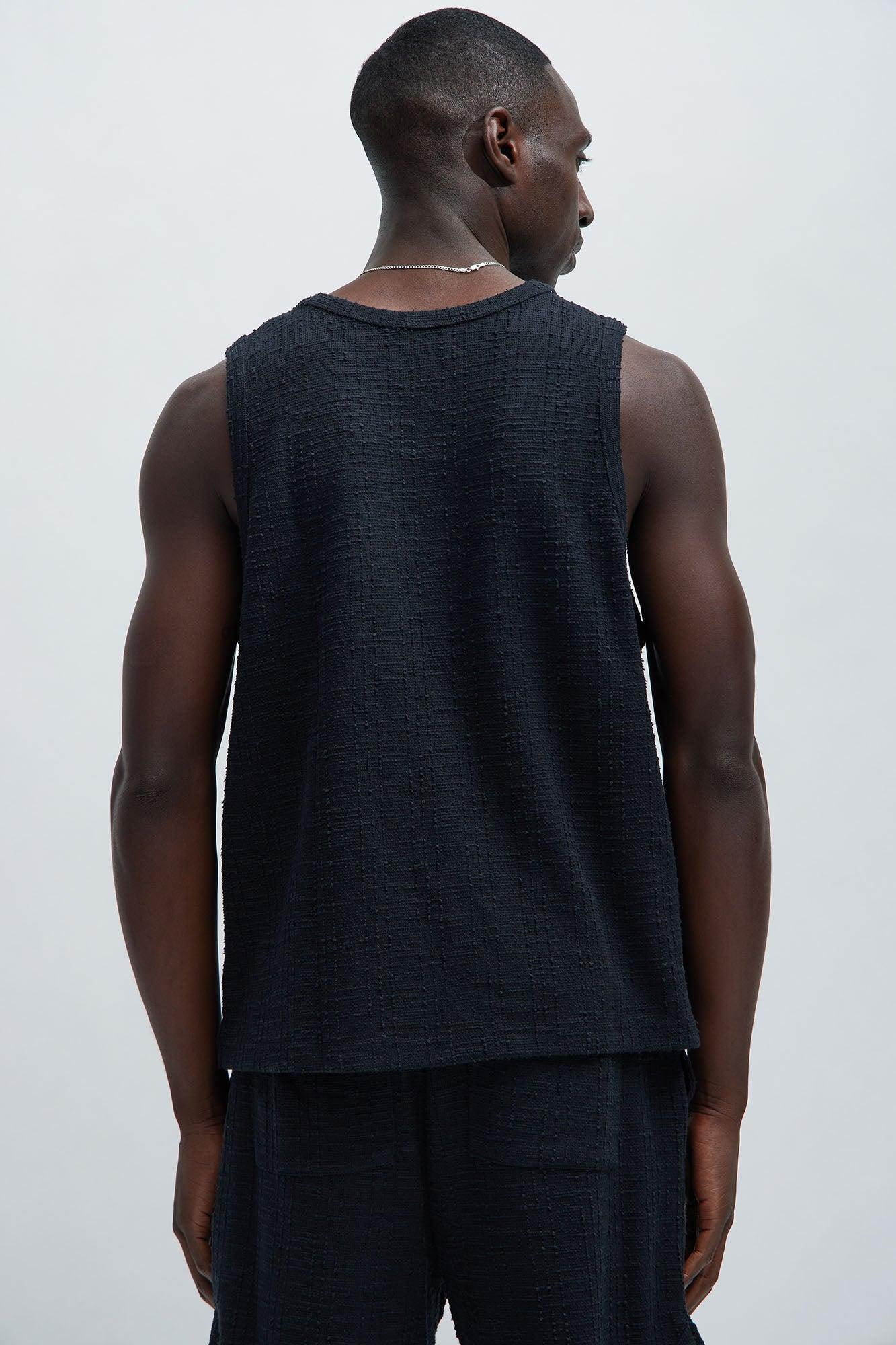 Jordan Textured Tank Top - Black Product Image