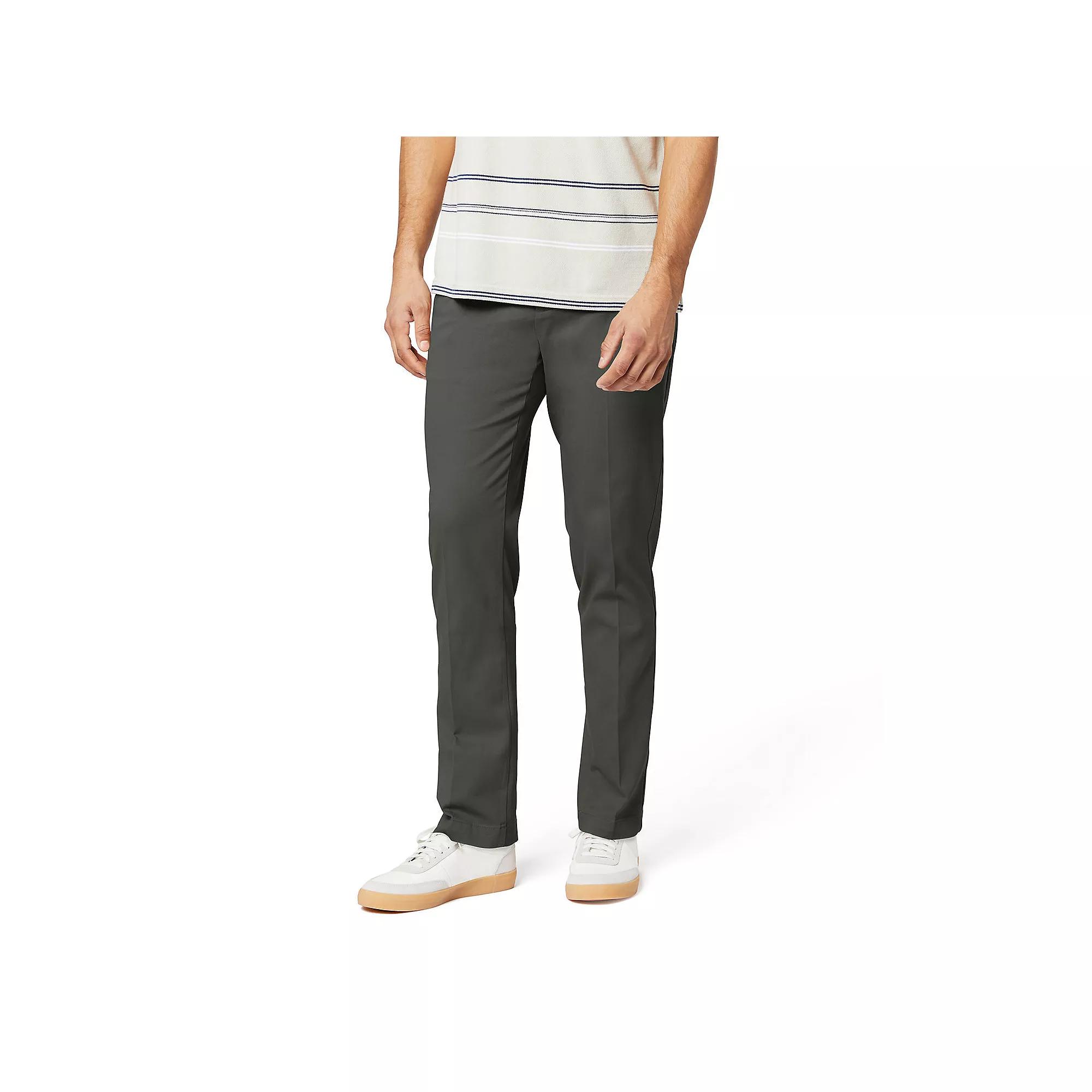 Men's Dockers® Easy Khaki Slim Stretch Flat-Front Pants, Size: 36X34, Green Grove Product Image