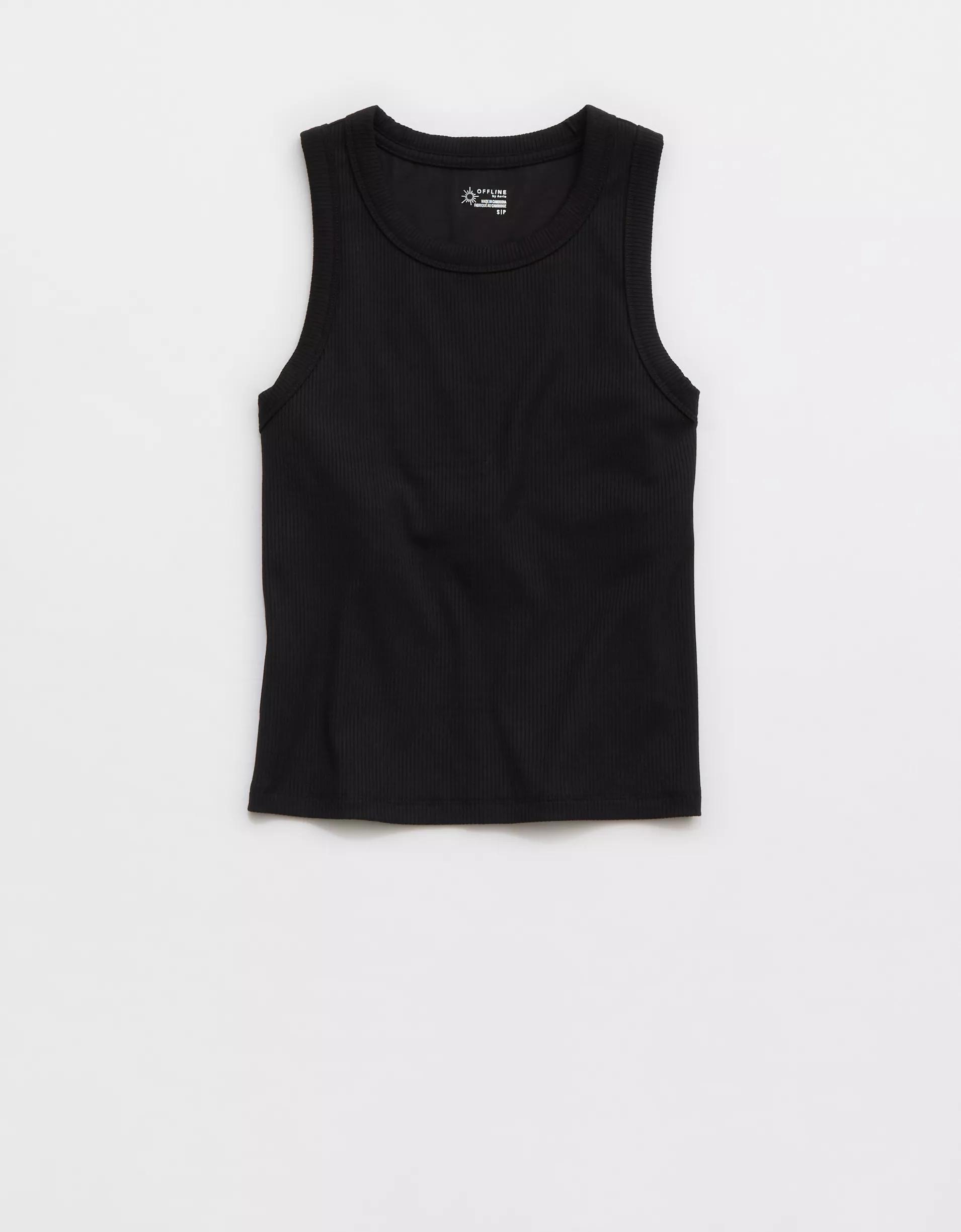 OFFLINE By Aerie Thumbs Up Heavyweight Cropped Tank Top Product Image
