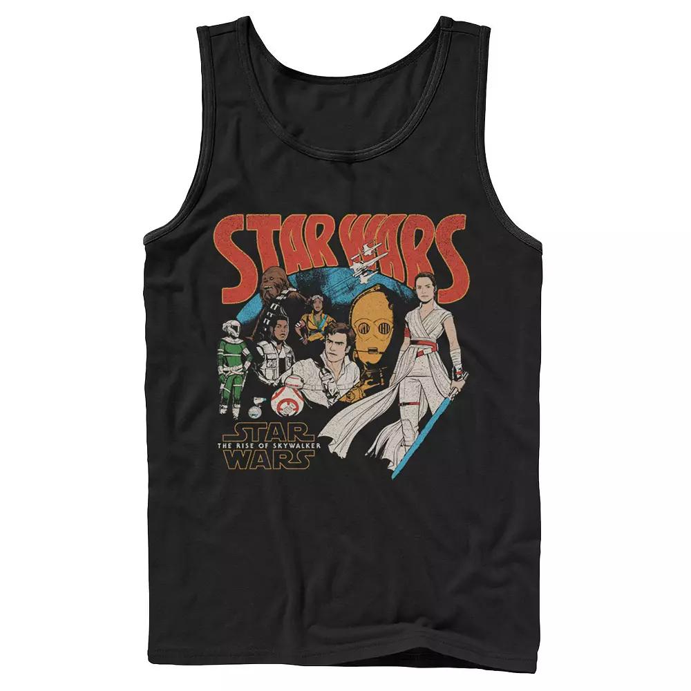Men's Star Wars The Rise of Skywalker Retro Collage Tank Top,  Product Image