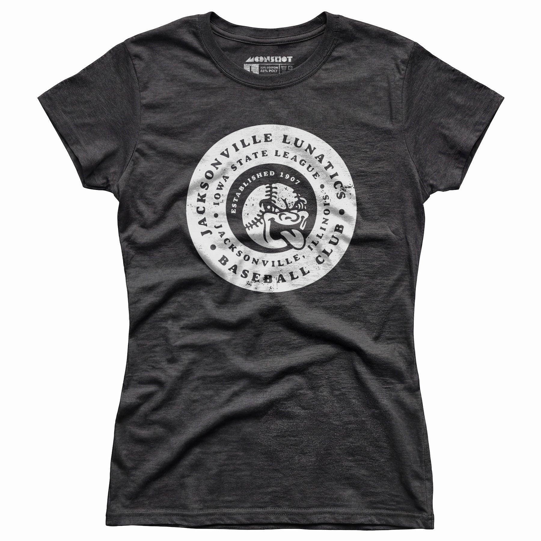 Jacksonville Lunatics - Illinois - Vintage Defunct Baseball Teams - Women's T-Shirt Female Product Image