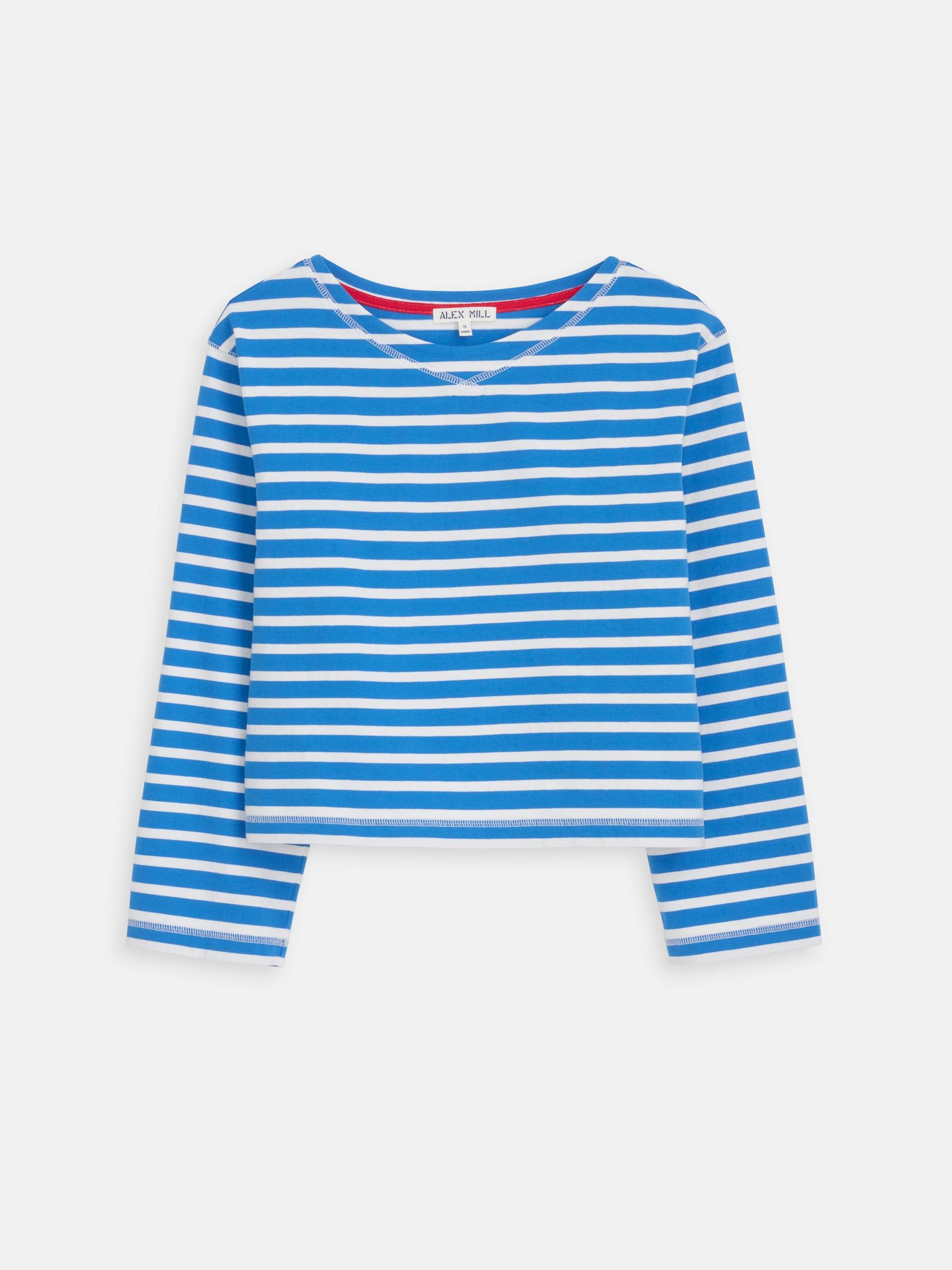 Marseille Striped Boatneck Tee In Cotton Product Image