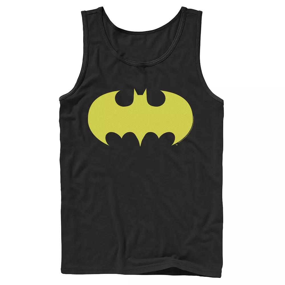 Men's DC Comics Batman Modern Chest Text Logo Tank Top,  Product Image