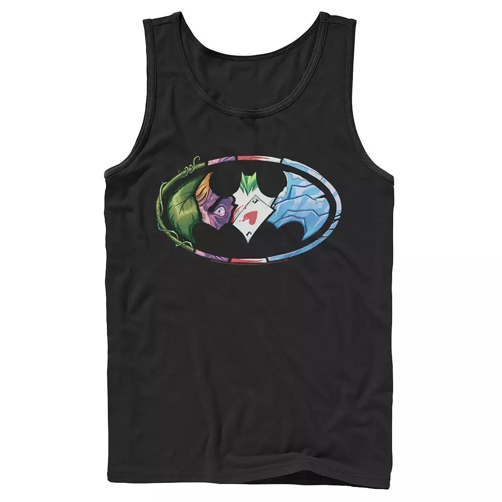 Men's Batman Villains Logo Tank Top,  Product Image