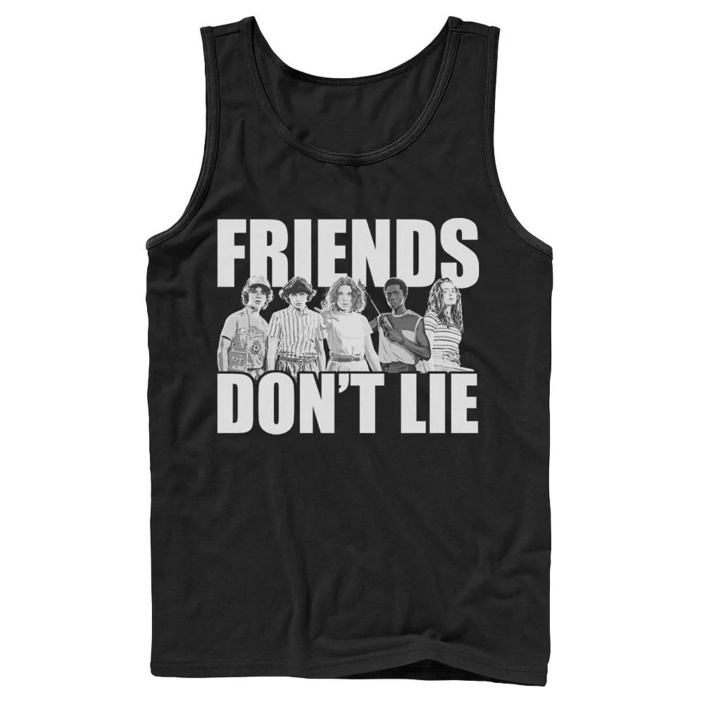 Men's Netflix Stranger Things Friends Don't Lie Group Shot Tank Top,  Product Image
