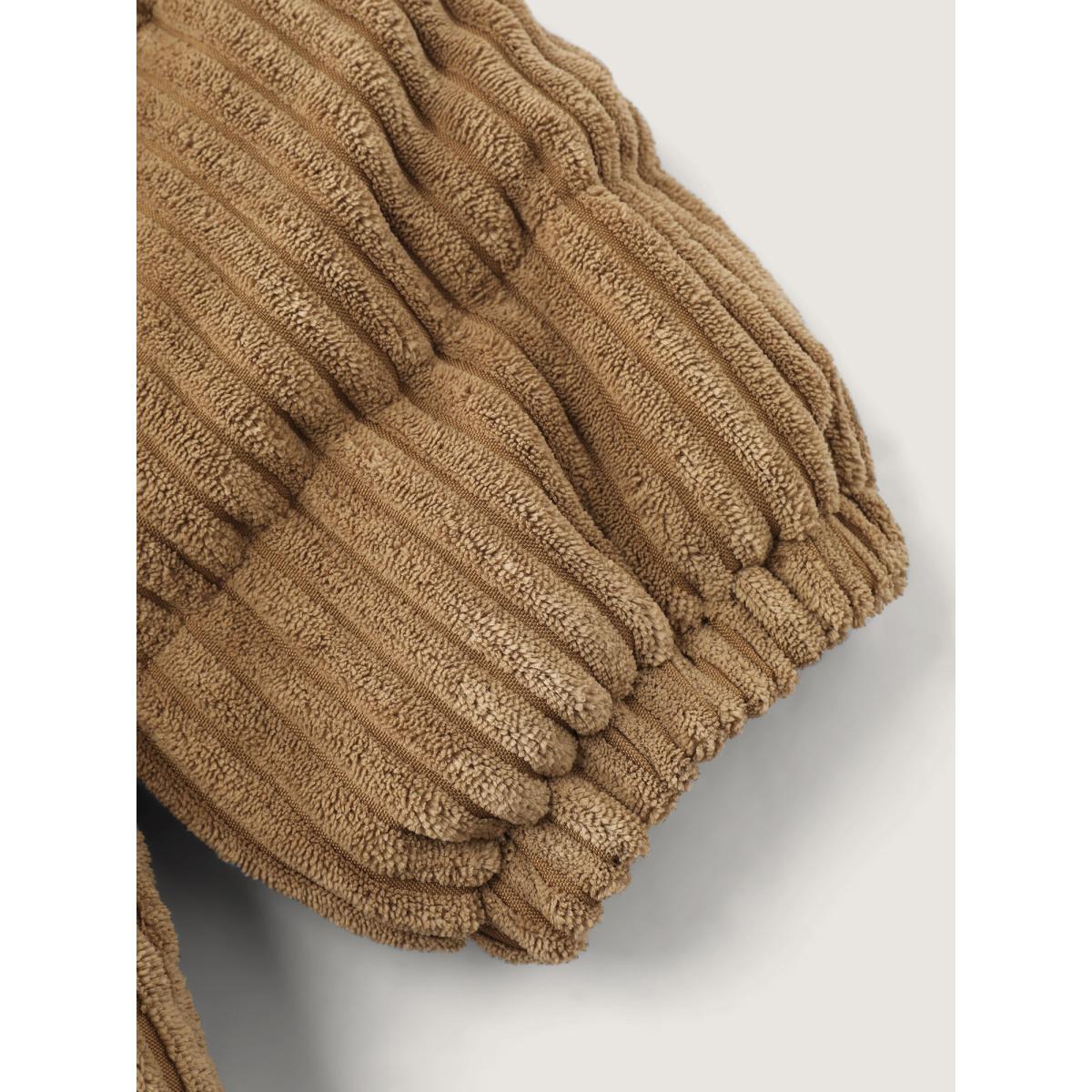 Plus Size Women Casual Topstitching No stretch Sleeve Long Sleeve Mock Neck 30/6X Side seam pocket Leisure Quilted Jackets BloomChic Product Image