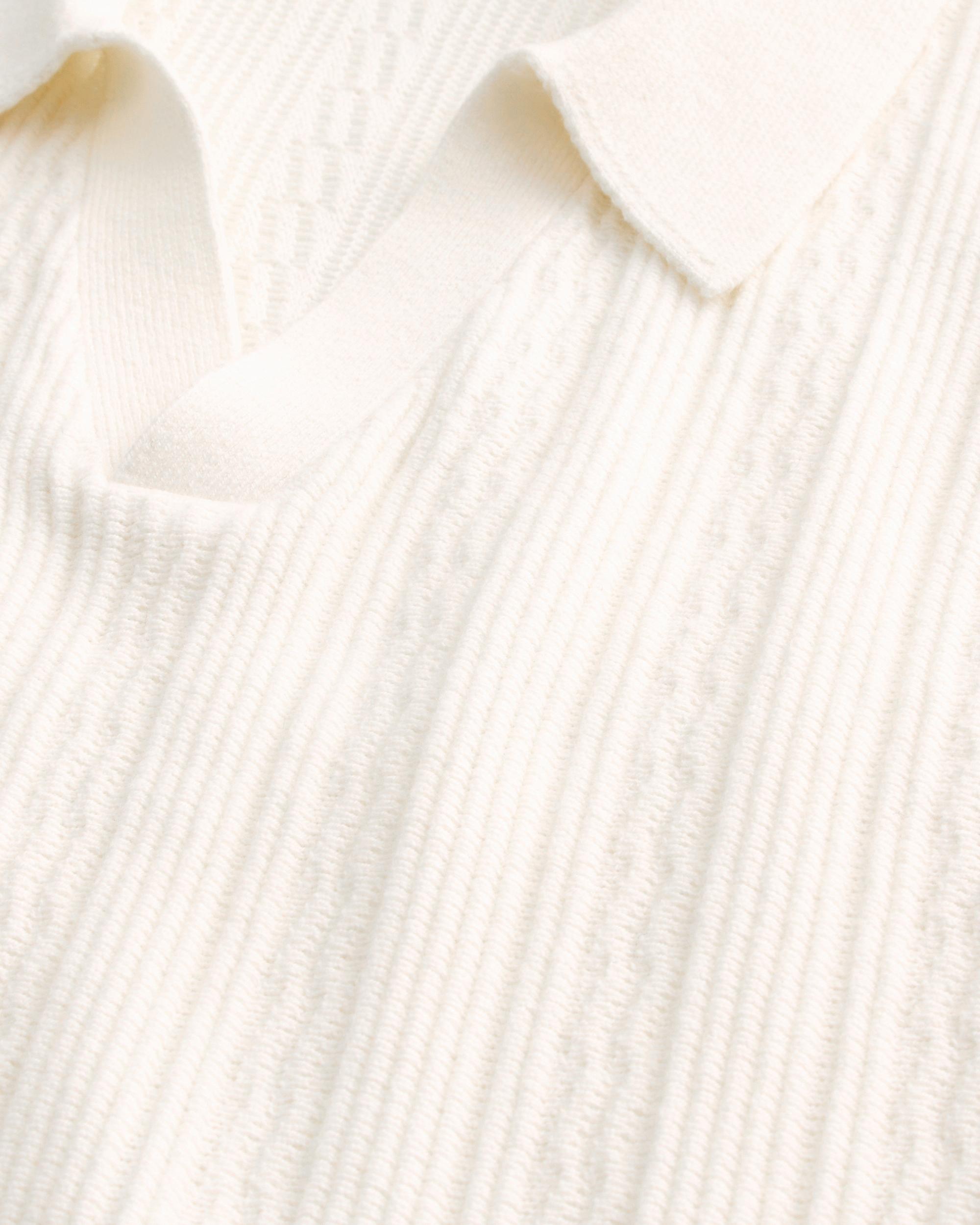 Boxy Short-Sleeve Sweater Polo Product Image