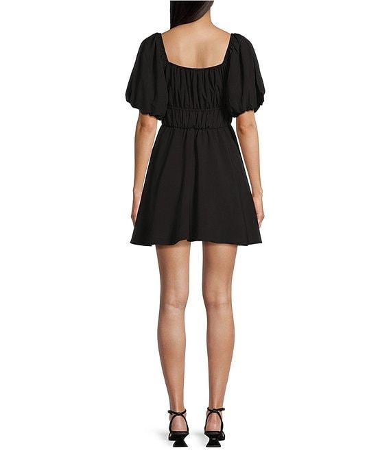 GB Short Sleeve Double Waist Babydoll Dress Product Image