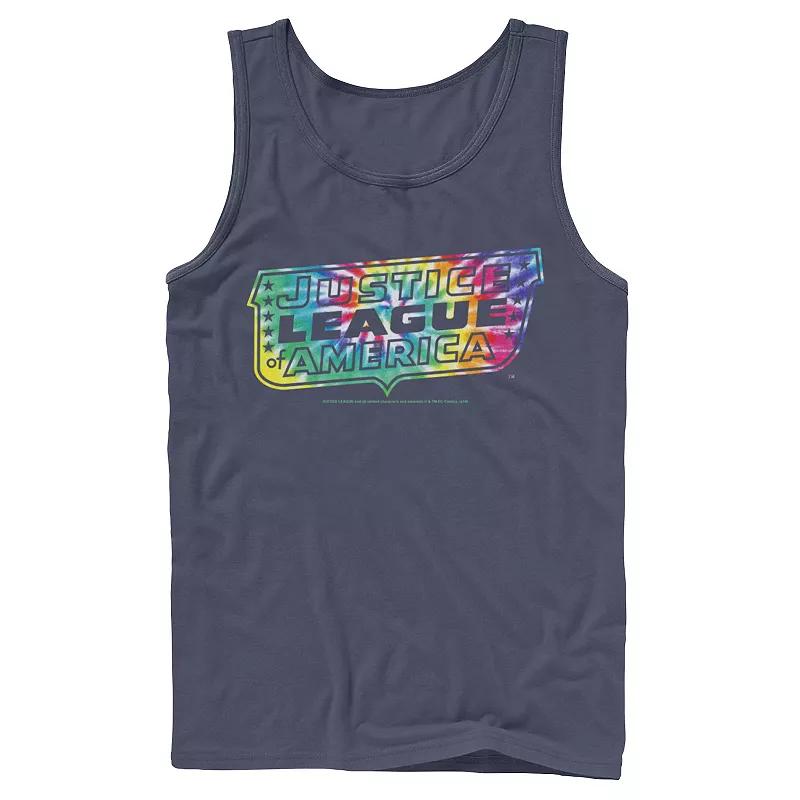 Men's DC Comics Justice League Tie Dye Logo Tank Top,  Product Image
