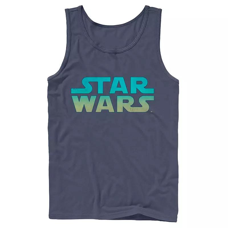 Men's Star Wars Neon Vibrant Colored Logo Tank Top,  Product Image