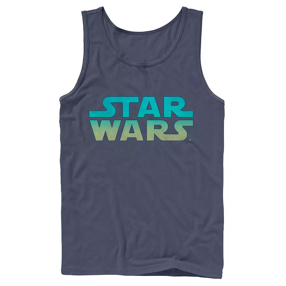 Men's Star Wars Neon Vibrant Colored Logo Tank Top,  Product Image