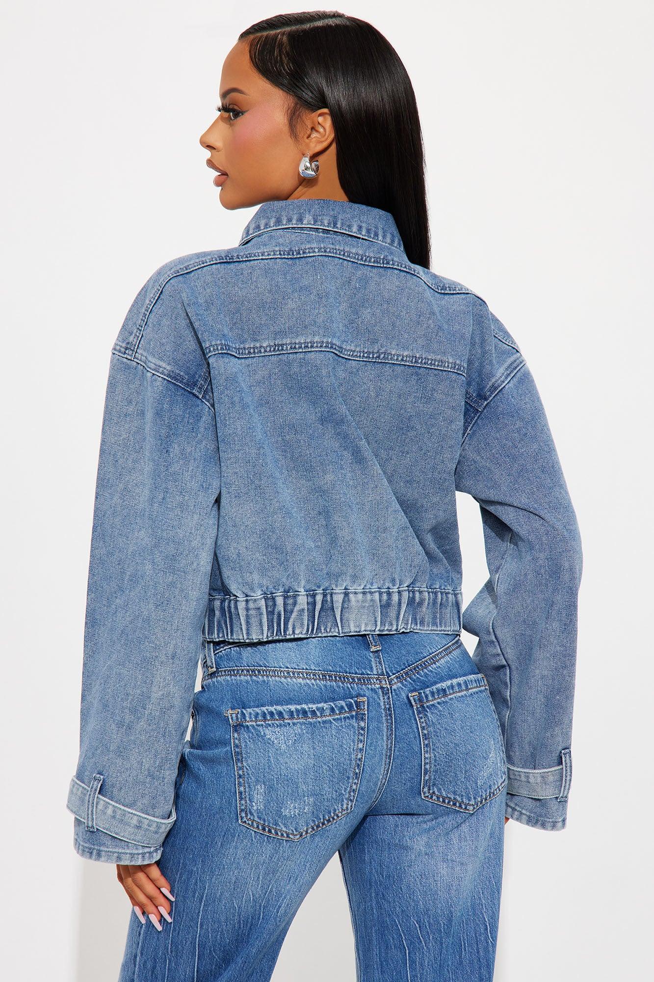 Rosalia Denim Jacket - Medium Wash Product Image