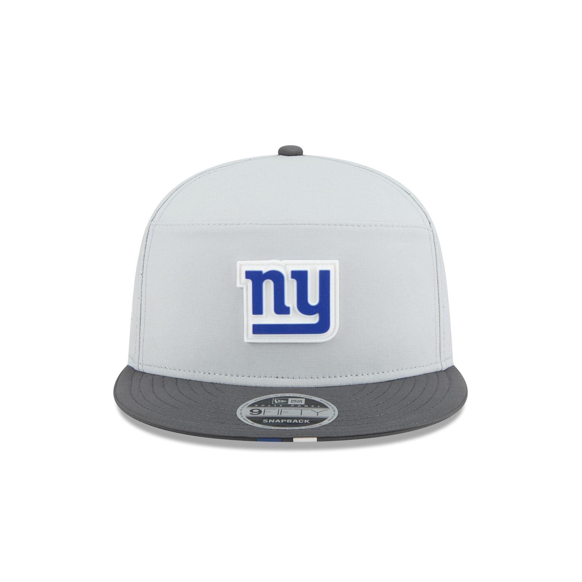 New York Giants 2025 Training Gray Split Panel 9FIFTY Snapback Hat Male Product Image