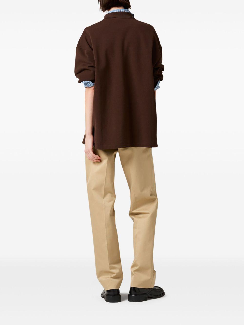 cotton piqué polo shirt Product Image