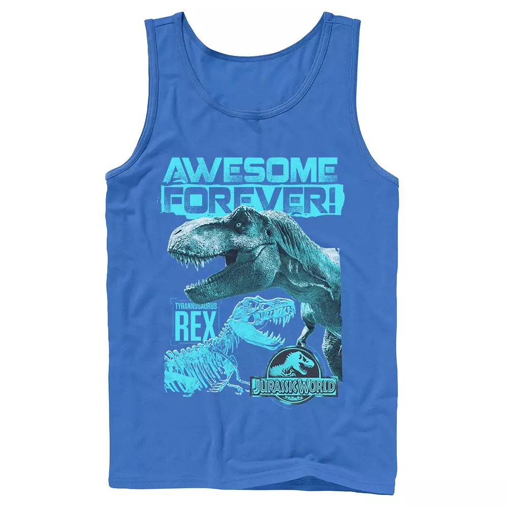 Men's Jurassic World Two T-Rex Awesome Forever Tank Top,  Product Image