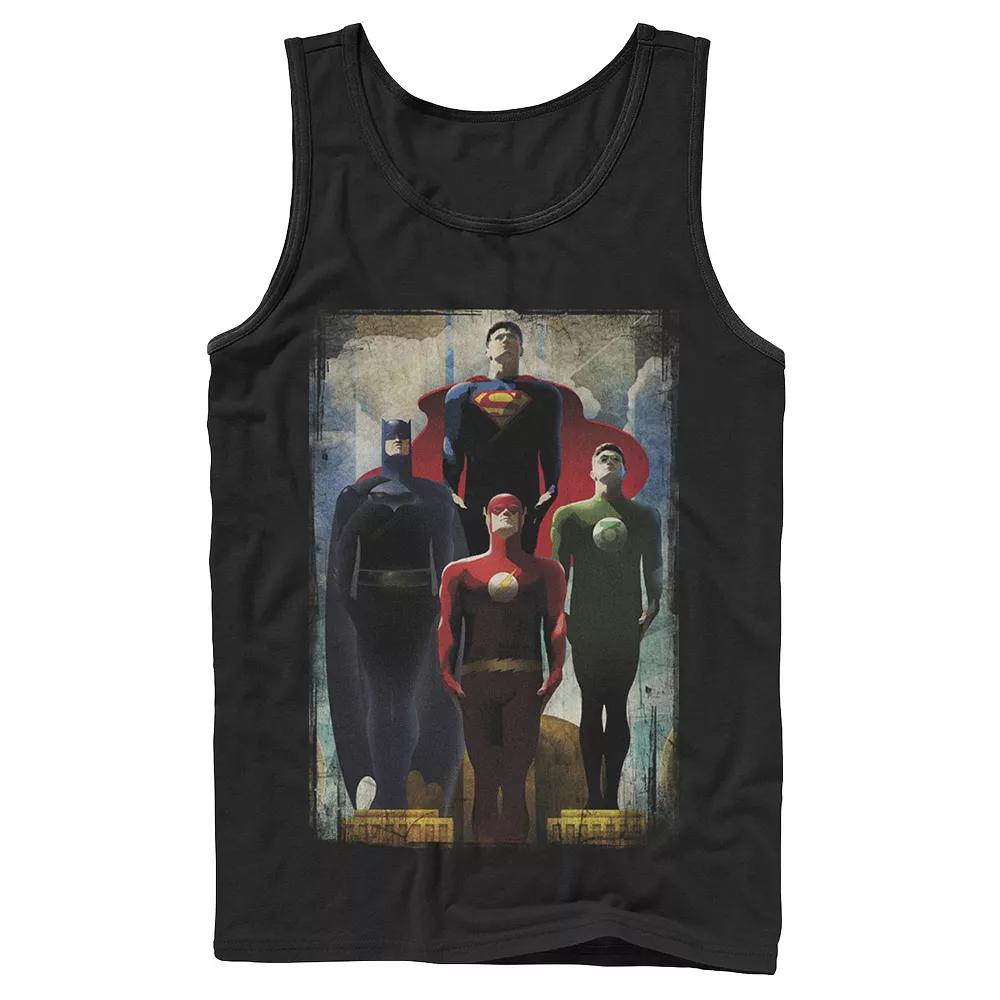Men's DC Comics Justice League Heroes Look Up Tank Top,  Product Image
