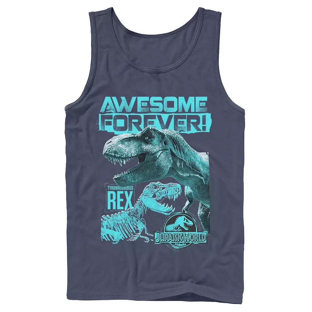 Men's Jurassic World Two T-Rex Awesome Forever Tank Top,  Product Image