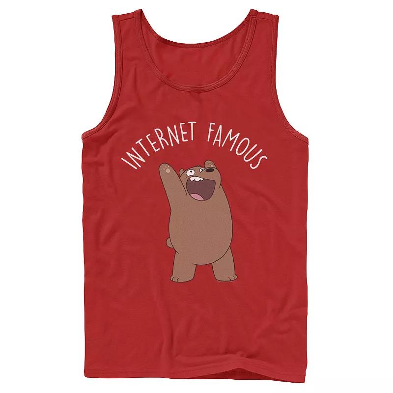 Men's Cartoon Network We Bare Bears Internet Famous Tank Top,  Product Image