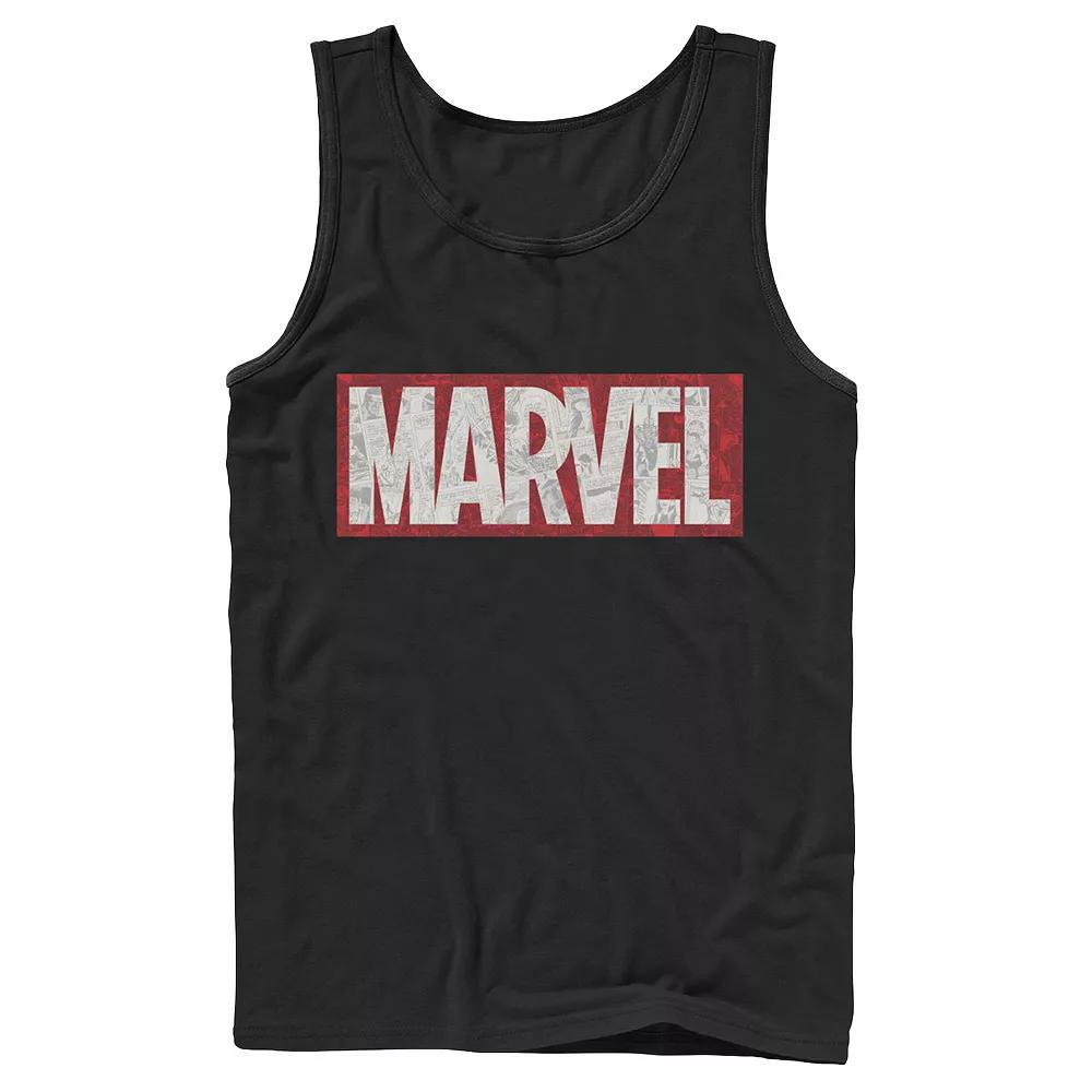 Men's Marvel Comic Strip Logo Fill Tank Top, Boy's,  Product Image