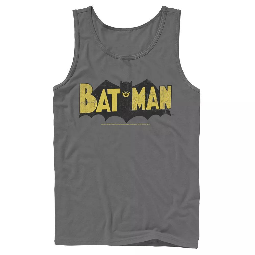 Men's DC Comics Batman Large Block Text Logo Tank Top,  Product Image