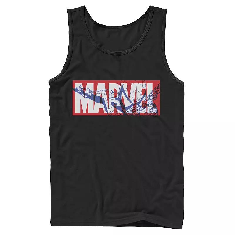 Men's Marvel Comic Strip Logo Fill Tank Top, Boy's,  Product Image