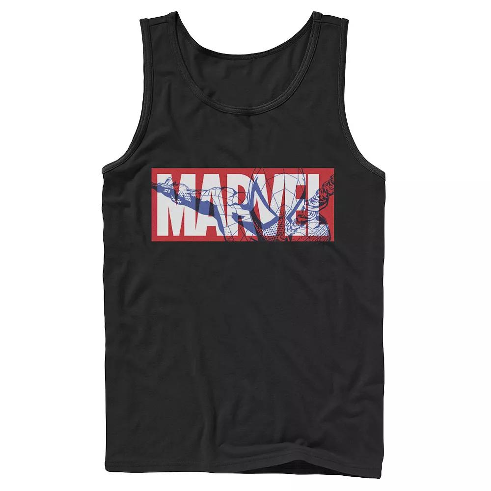Men's Marvel Comic Strip Logo Fill Tank Top, Boy's,  Product Image