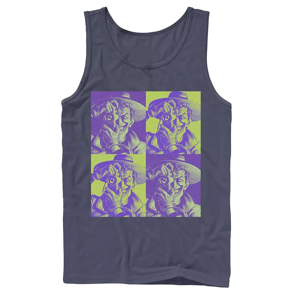 Men's DC Batman The Joker Halftone Popart Tank Top,  Product Image