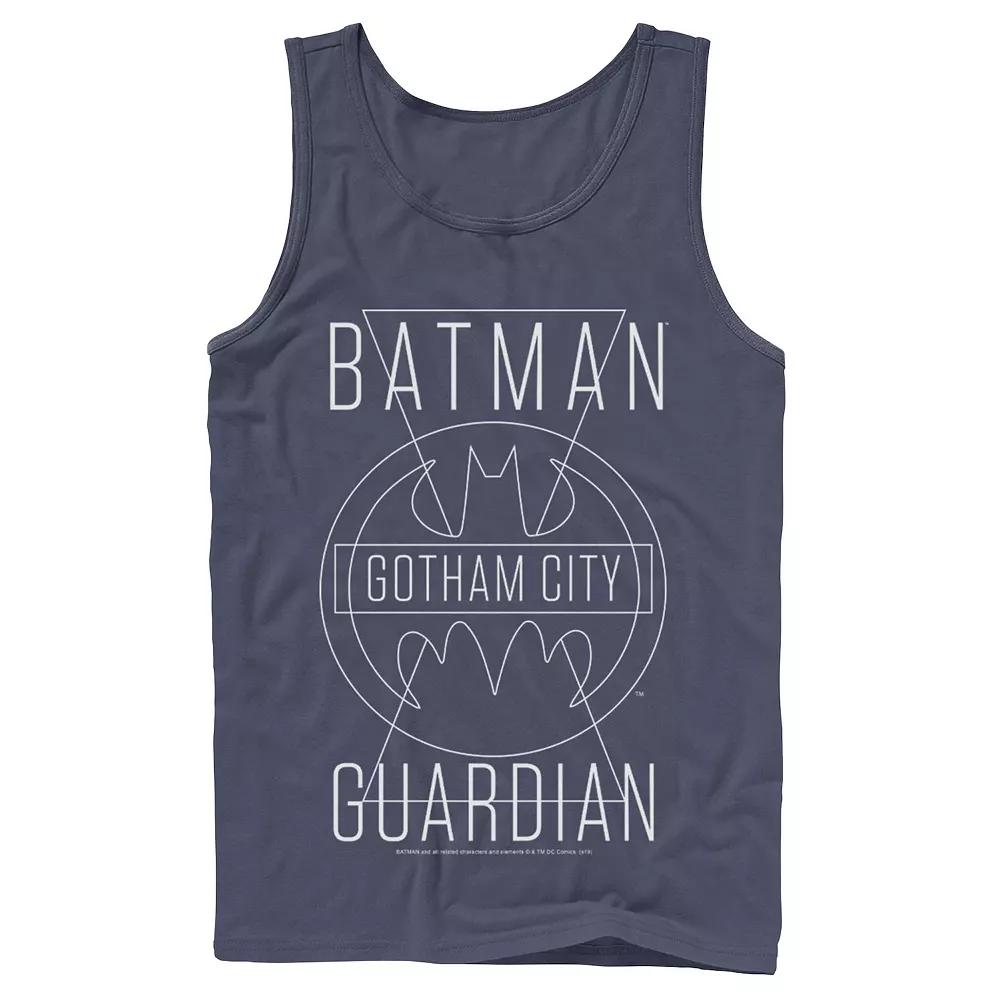 Men's DC Comics Batman Shadow Skyline Poster Tank Top,  Product Image