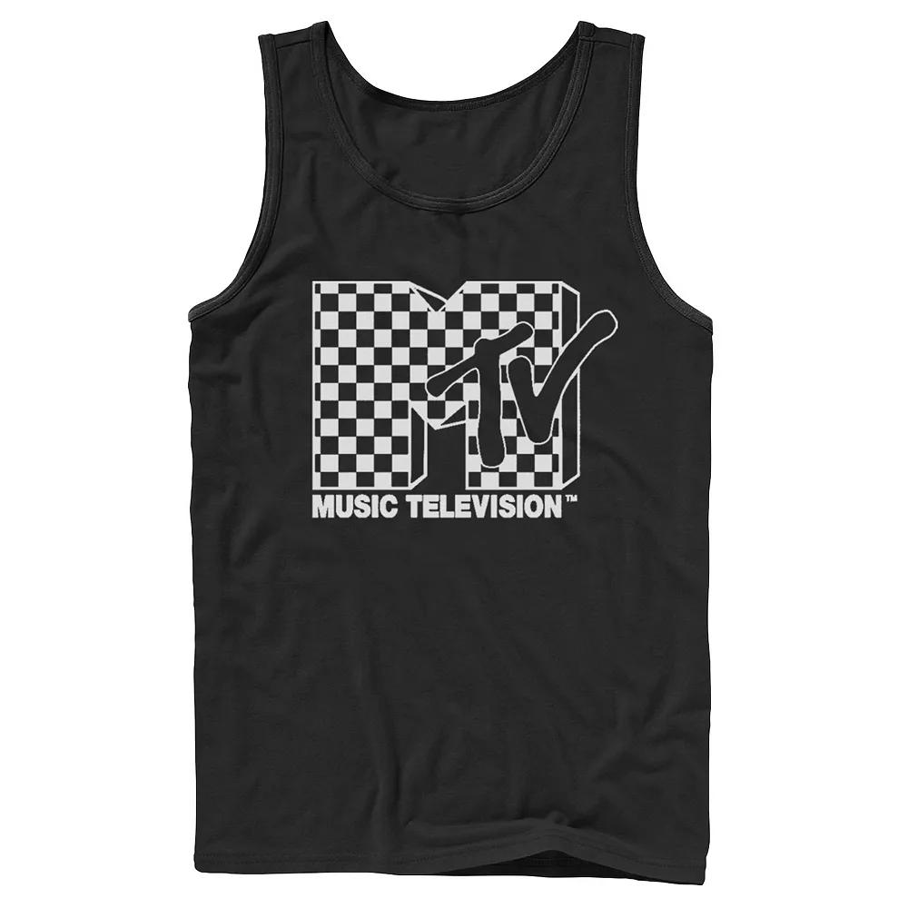Men's MTV Checkered Logo Tank Top,  Product Image