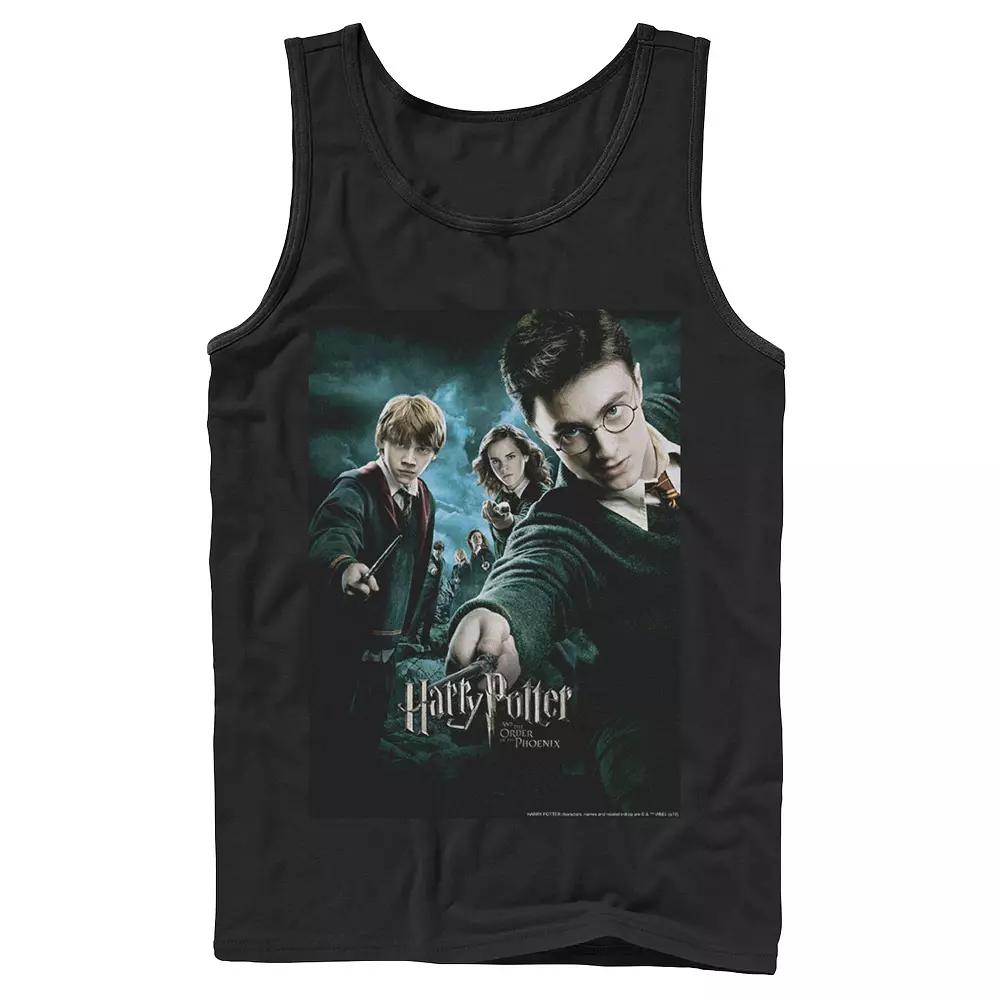 Men's Harry Potter Order Of The Phoenix Wands Drawn Poster Graphic Tank Top,  Product Image