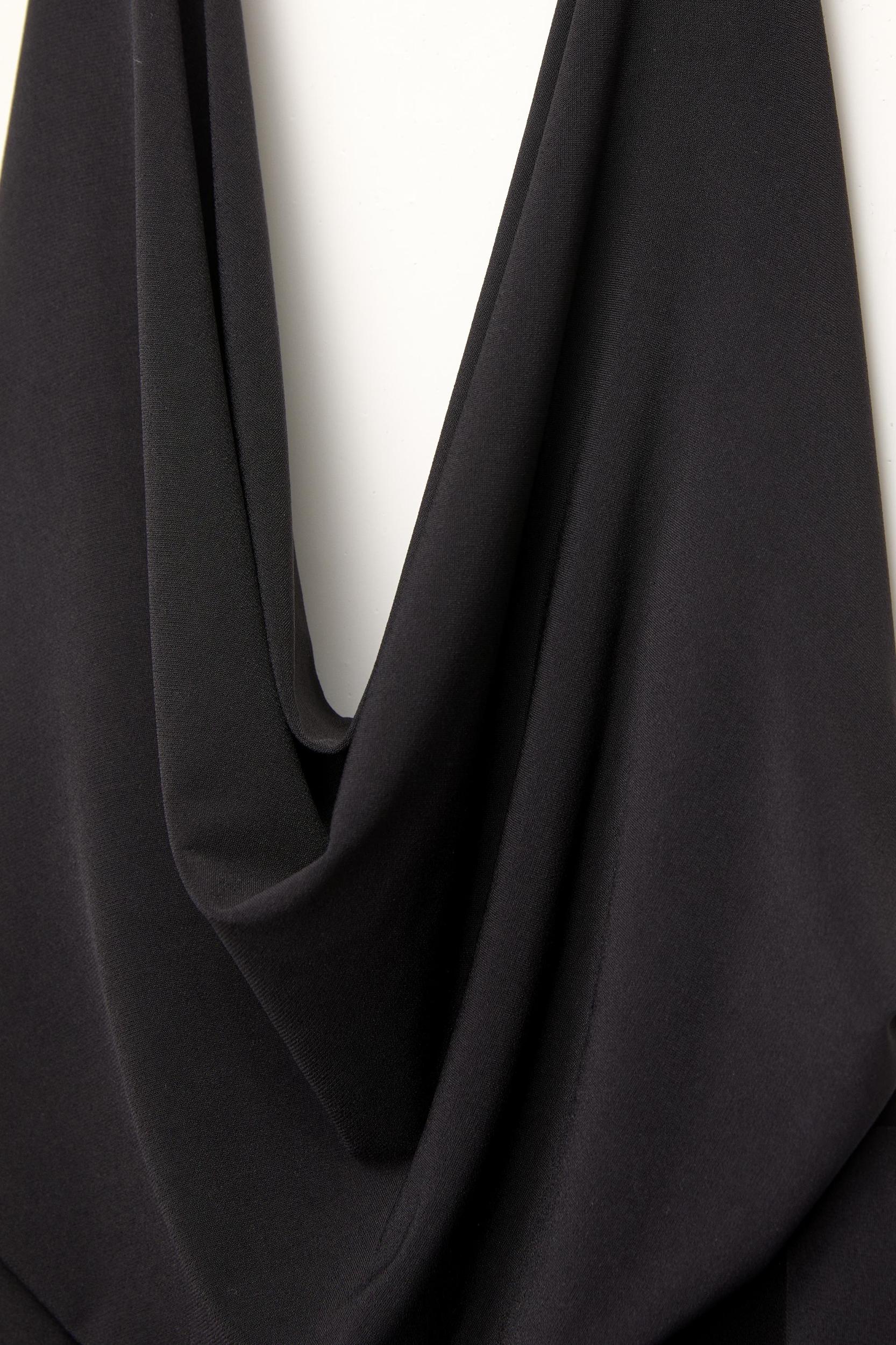 Short draped halter dress Product Image