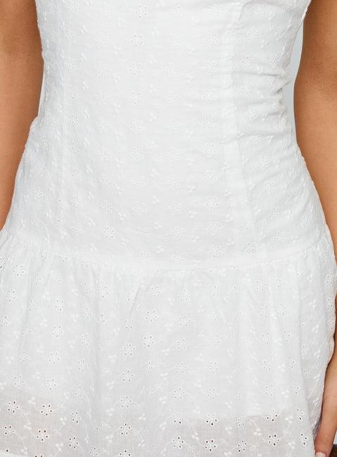 Veyla Frill Playsuit White Product Image