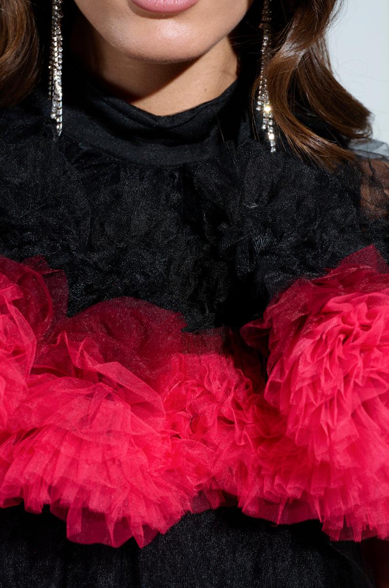 ONLY ME OMBRE TULLE MINI DRESS Product Image